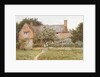 A Surrey Cottage with a Mother and her Children by Helen Allingham