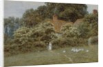 A Cottage at Farringford, Isle of Wight by Helen Allingham