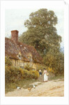 Old Post Office, Brook, near Witley by Helen Allingham
