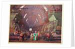 A Bazaar in Constantinople, 1873 by Jean Brindesi