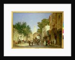 An Arab Street Scene, 1872 by Honore Boze