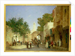 An Arab Street Scene, 1872 by Honore Boze