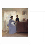 A Mother and Child in an Interior, 1898 by Peter Vilhelm Ilsted
