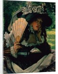 Girl with a Fan, 1870-1871 by James Jacques Joseph Tissot