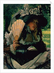 Girl with a Fan, 1870-1871 by James Jacques Joseph Tissot