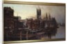 A View of the Houses of Parliament from the River Thames, London by Thomas Greenhalgh
