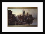 A View of the Houses of Parliament from the River Thames, London by Thomas Greenhalgh