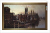 A View of the Houses of Parliament from the River Thames, London by Thomas Greenhalgh