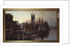 A View of the Houses of Parliament from the River Thames, London by Thomas Greenhalgh