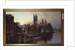 A View of the Houses of Parliament from the River Thames, London by Thomas Greenhalgh