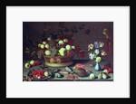 A Basket of Grapes and other Fruit by Balthasar van der Ast