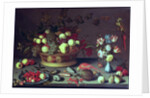 A Basket of Grapes and other Fruit by Balthasar van der Ast