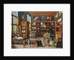A Spacious Entrance Hall with Pictures, Collectors' Items, an Artist and a Connoisseur, c.1635-1640 by Cornelis de I Baellieur