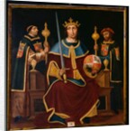 Saint Ferdinand Enthroned with Two Courtiers by Juan de Juanes