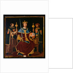 Saint Ferdinand Enthroned with Two Courtiers by Juan de Juanes