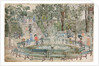 Fountain, Central Park by Maurice Brazil Prendergast
