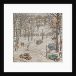 Street Scene in Winter by Robert Reid