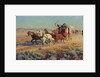 Stagecoach Pursued by Mounted Indians, 1912 by Richard Lorenz