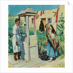 A Pueblo Well Scene by Walter Ufer