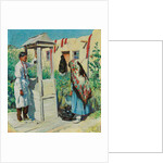 A Pueblo Well Scene by Walter Ufer