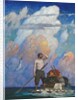 For a Mile, or Thereabouts, My Raft Went Very Well, 1920 by Newell Convers Wyeth