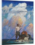 For a Mile, or Thereabouts, My Raft Went Very Well, 1920 by Newell Convers Wyeth