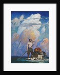 For a Mile, or Thereabouts, My Raft Went Very Well, 1920 by Newell Convers Wyeth