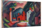 View of Lehnenburg, Pennsylvania, 1914 by Oscar Florianus Bluemner