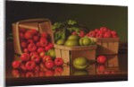 Still Life with Basket of Plums by Levi Wells Prentice