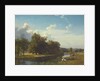 A River Landscape, Westphalia, 1855 by Albert Bierstadt