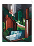 New Hampshire Town, 1931 by Oscar Florianus Bluemner