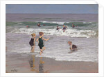 Children Playing in Surf by Edward Henry Potthast