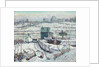 Boathouse, Winter, Harlem River, 1918 by Ernest Lawson