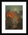 A Fire in Boston by Moonlight, c.1830-1835 by Robert Salmon