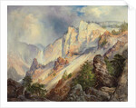 A Passing Shower in the Yellowstone Canyon, 1903 by Thomas Moran