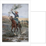 The Flag of Truce in the Indian War, 1886 by Frederic Remington