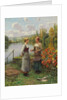 Two Women in a Landscape by Daniel Ridgway Knight