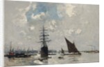 Ships on the Thames by Frank Myers Boggs
