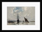 Ships on the Thames by Frank Myers Boggs