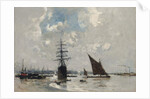 Ships on the Thames by Frank Myers Boggs
