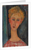 Blonde Woman with Curly Hair; La blonde aux boucles d'oreille, c.1918-1919 by Amedeo Modigliani