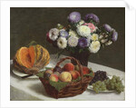 Flowers and Fruits, 1865 by Ignace Henri Jean Fantin-Latour