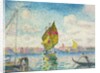 Sailboats on Giudecca or Venice, Marine; Barques a voiles sur la Giudecca or Venise, Marine, 1903-1905 by Henri-Edmond Cross