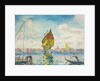 Sailboats on Giudecca or Venice, Marine; Barques a voiles sur la Giudecca or Venise, Marine, 1903-1905 by Henri-Edmond Cross