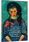 Girl with a Red Bow; Madchen mit roter Schleife, 1911 by Alexej von Jawlensky