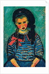 Girl with a Red Bow; Madchen mit roter Schleife, 1911 by Alexej von Jawlensky