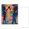 Street Scene by the Barber Shop, 1926 by Ernst Ludwig Kirchner