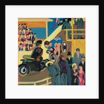 Bicycle Race with Motor Relay; Radrennen mit Motorvorspann, 1927-1928 by Ernst Ludwig Kirchner