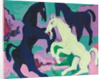 Three Horses; Drei Pferde, c.1923 by Ernst Ludwig Kirchner