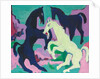 Three Horses; Drei Pferde, c.1923 by Ernst Ludwig Kirchner